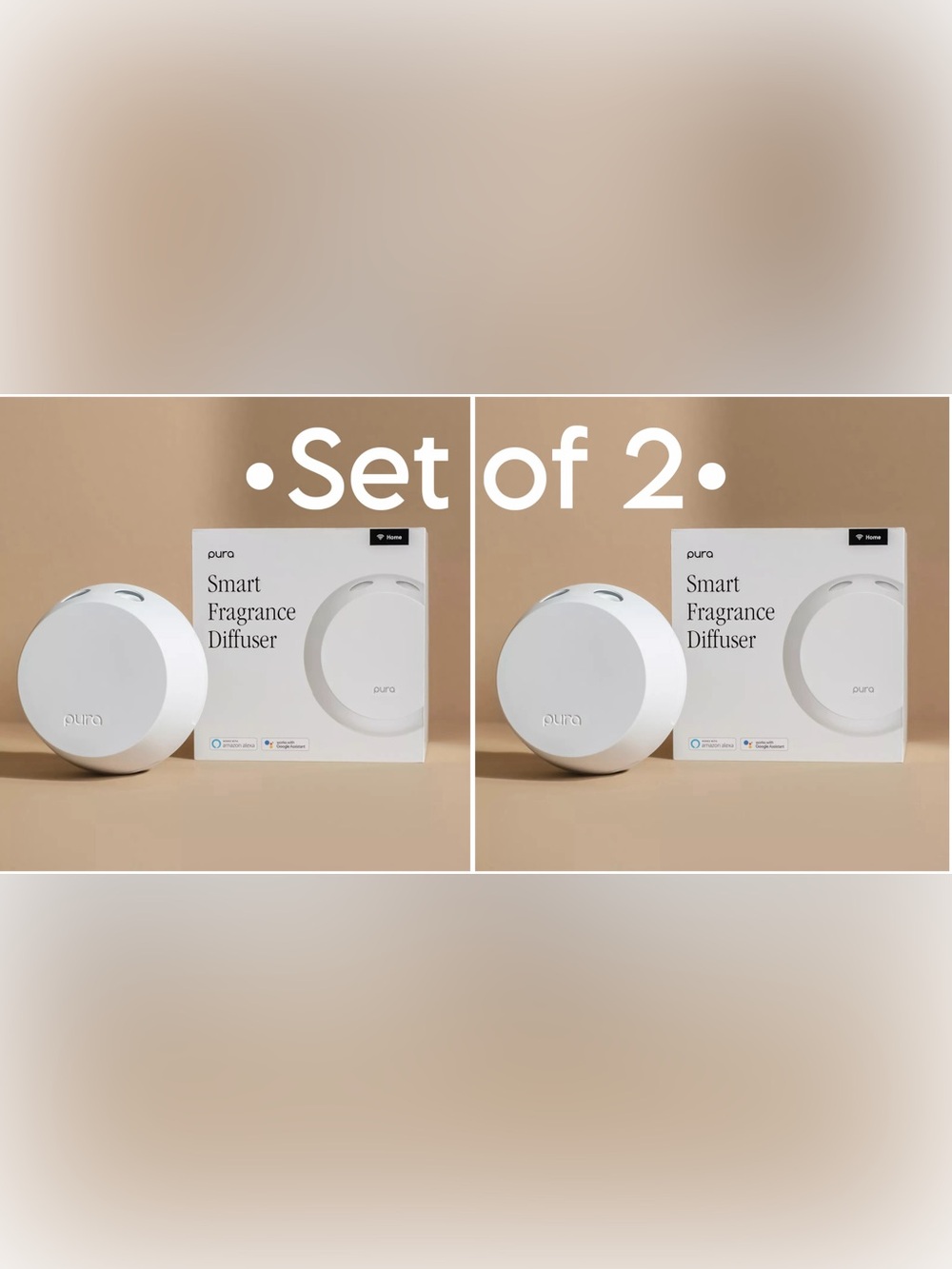 Pura 4 Smart Fragrance Diffusers •Set of 2•